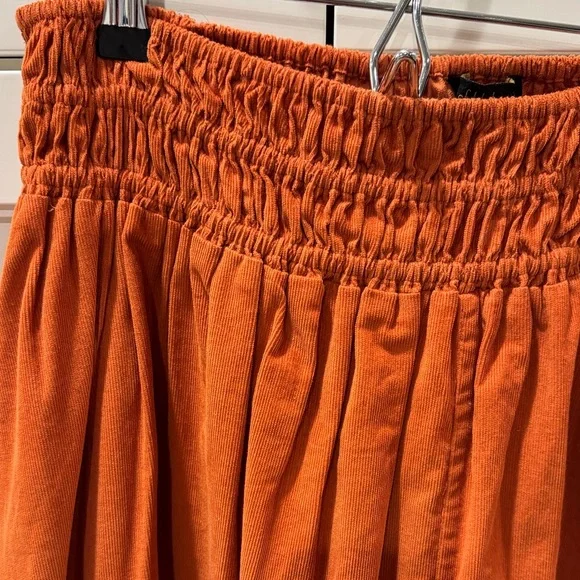 House of Harlow Orange Corduroy Women's Skirt - Picture 3 of 5